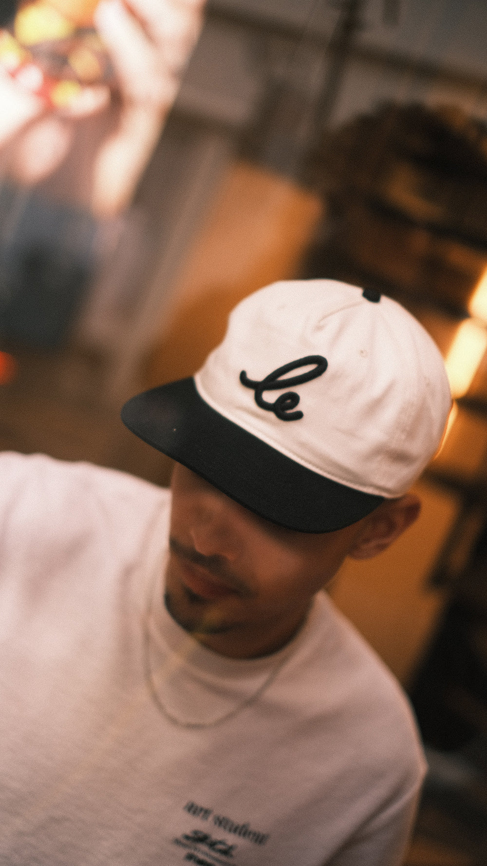 Le Cap 6-panel cap white/black